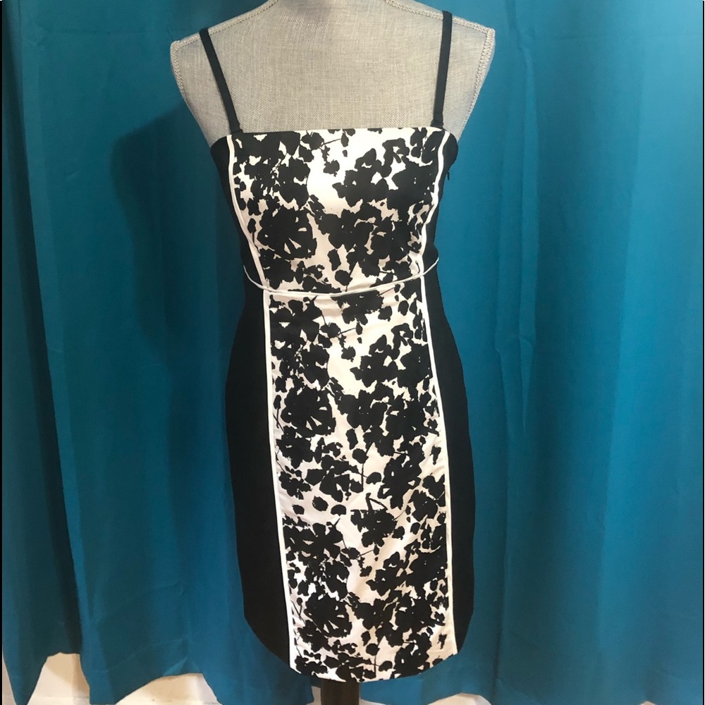 New York & Co. black and white blocked dress🌺